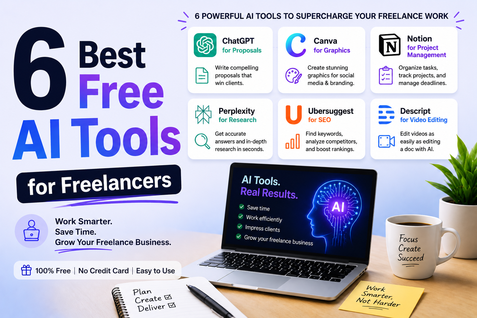 6 Best Free AI Tools for Freelancers: A Step-by-Step Workflow Guide