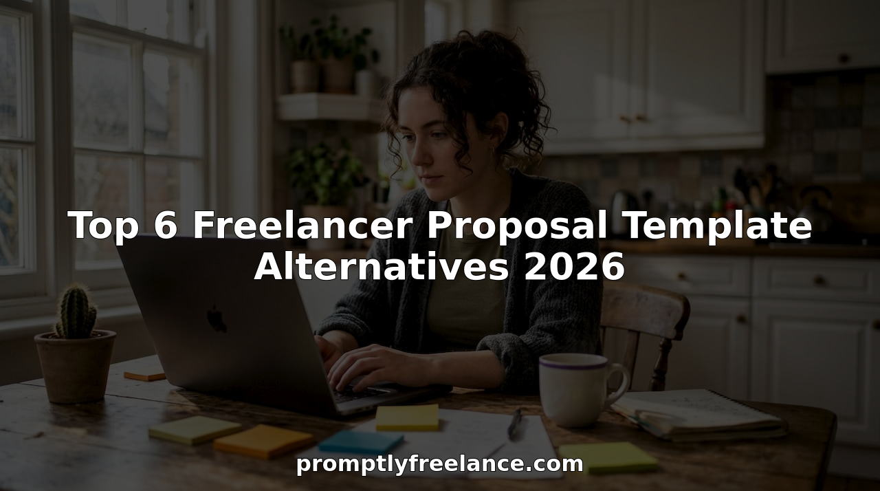 Freelancer crafting proposal at desk in apartment
